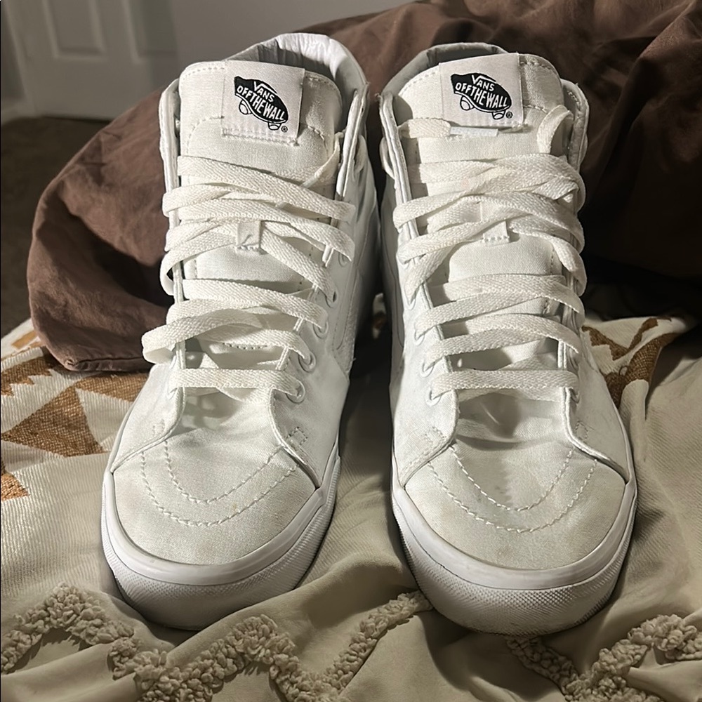 Vans White High-Top Sneakers